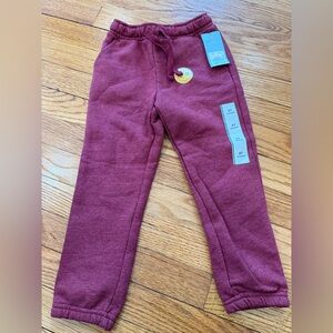 Cat & Jack Toddler Maroon Sweatpants 4T Brand New With Tags